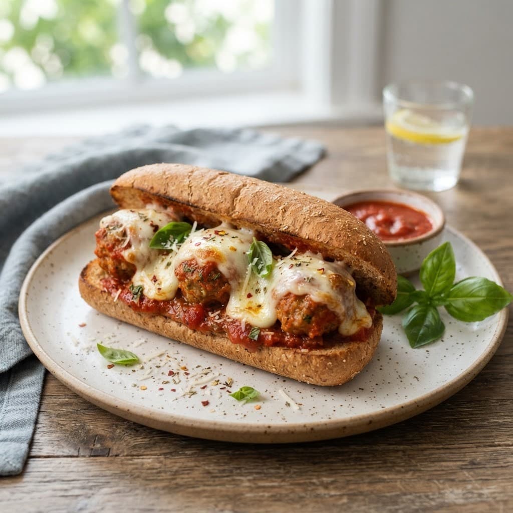 Italian Turkey Meatball and Mozzarella Sub