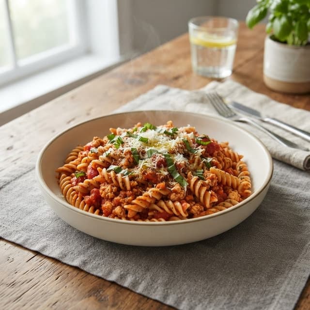 Italian Ground Turkey Pasta